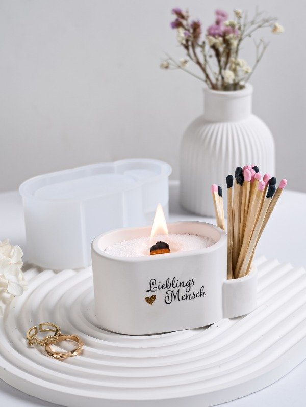 Producto - Molde de silicona Ovalada con porta fósforo