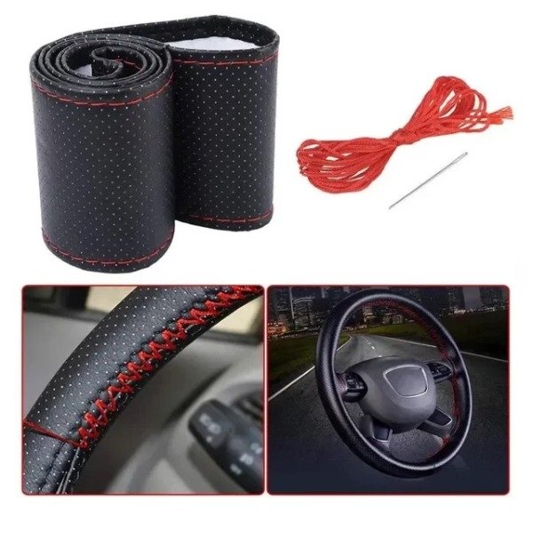 Producto - CUBRE VOLANTE MICROPERFORADO PREMIUM SIMIL ORIGINAL PARA COSER
