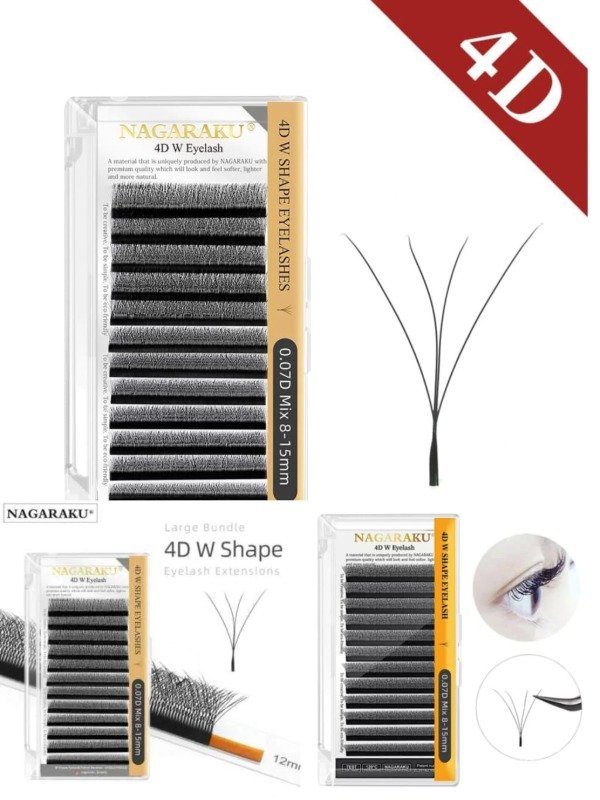 Producto - EXTENSION DE PESTAÑAS NAGARU TECNOLOGICAS 4D MIX