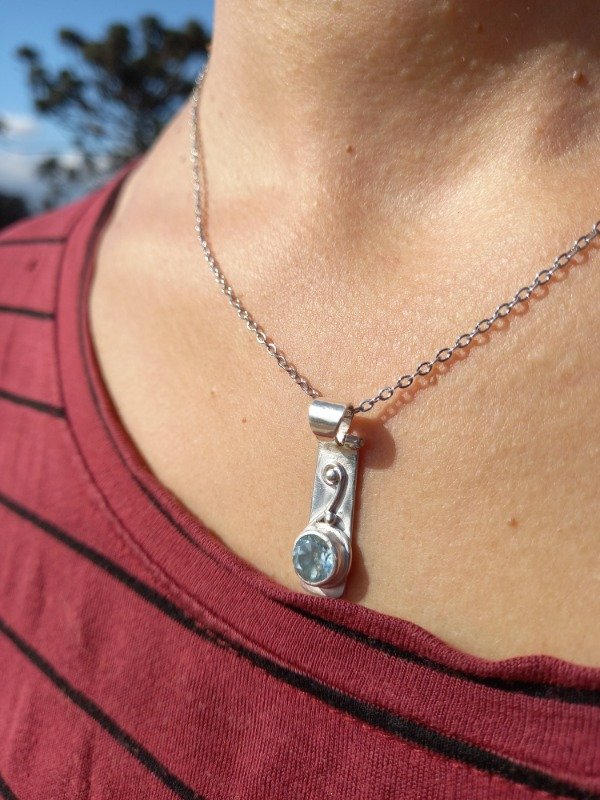 Producto - Topacio dije en plata con movimiento - 1