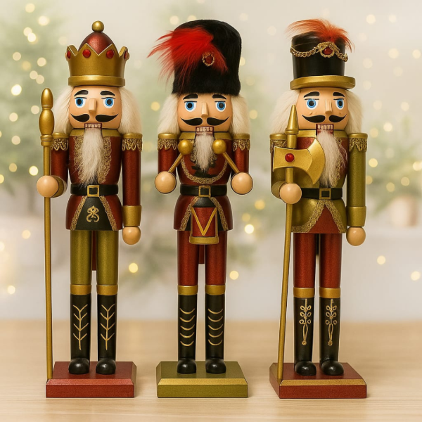 Producto - CASCANUECES NAVIDAD GOLD 30CM