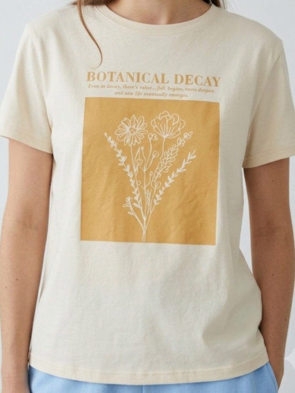 Producto - Remera M/C Botanical Algodon 24/1 (Art. 6063)