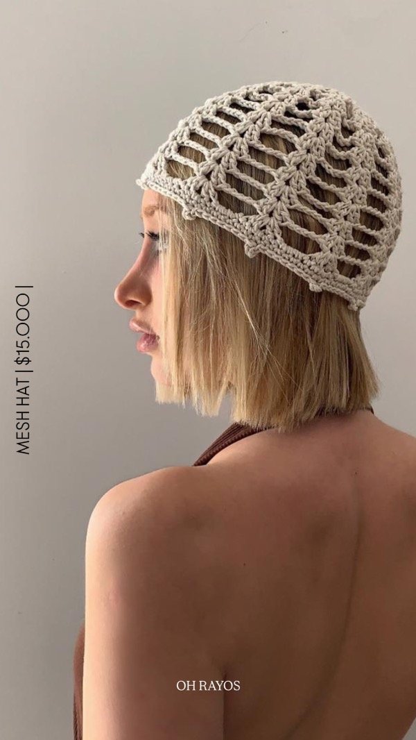 Producto - Mesh Hat Lina Crudo
