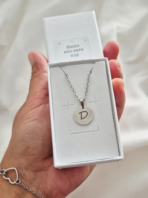 Producto - Collar Acero Inicial Personalizado
