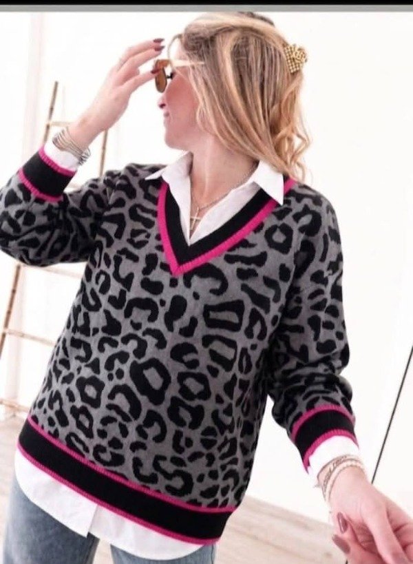 Producto - LINEA KRISOL Bremer print cuello V con ribete