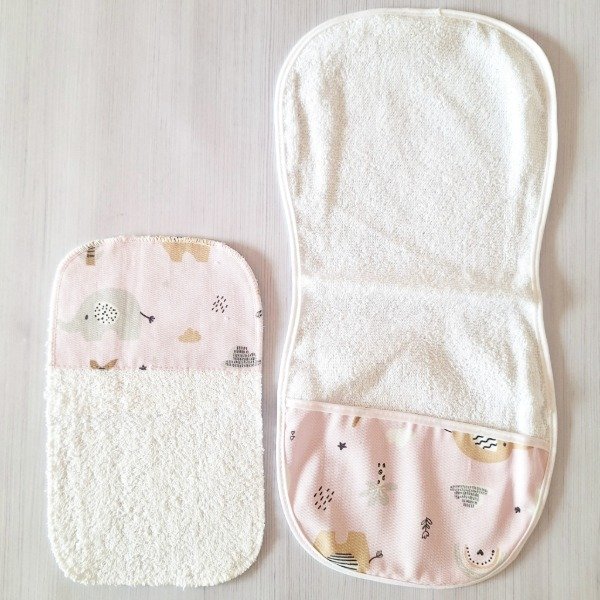 Producto - Set. Provechito + Babita Elefante Rosa