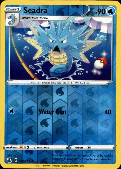 Producto - Seadra - 032/163 - Battle Styles - Reverse Holo