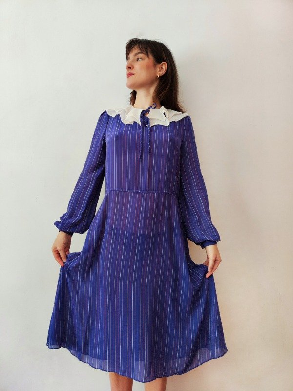 Vestido Gasa A lineas — imagen 2