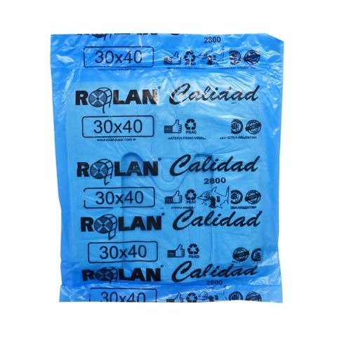 Producto - BOLSA CAMISETA 30X40CM TIBURON CALIDAD 2800 ROLANPLAST