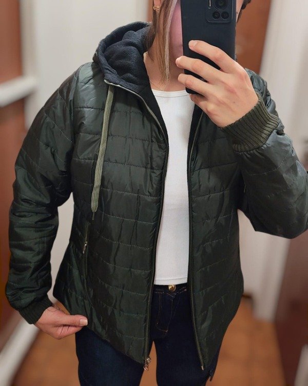 Producto - CAMPERA ABRIGADA CON POLAR EN EL INTERIOR DE DAMA