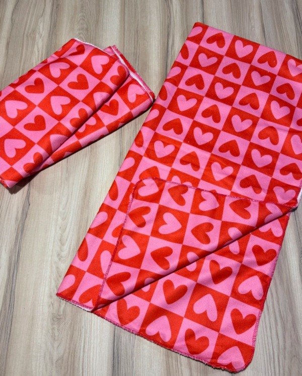 Producto - Toalla secado rápido corazones