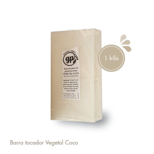 Producto - Barra Jabón Tocador VEGETAL COCO neutra GP