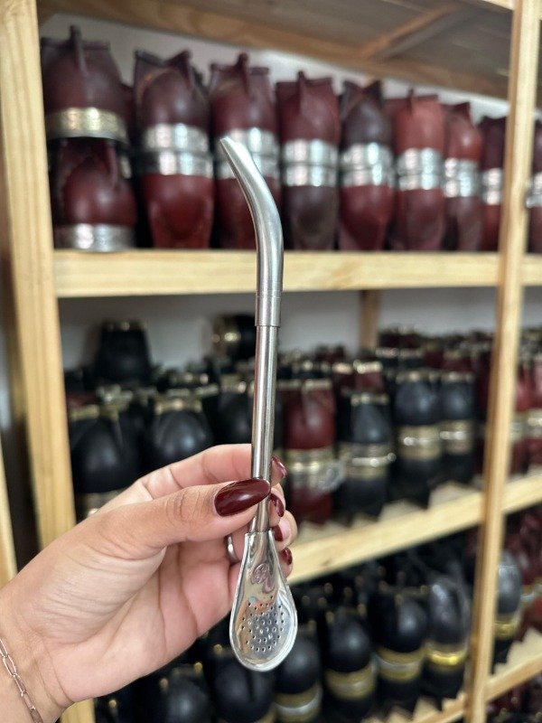 Producto - Bombilla pico de loro de acero inoxidable con filtro/pala 16/19cm a eleccion