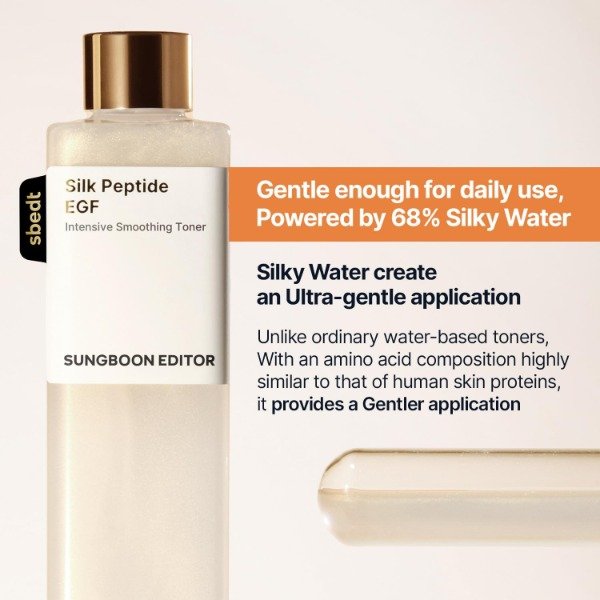 Producto - SUNGBOON EDITOR Silk Peptide EGF Smoothing Toner 300ml - 6