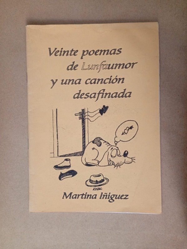 Producto - Veinte poemas de lunfamumor - Martina Iñiguez - Ed Autora 1999