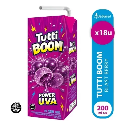 Producto - Jugo Power Uva 200ml x 9 un. - Tutti