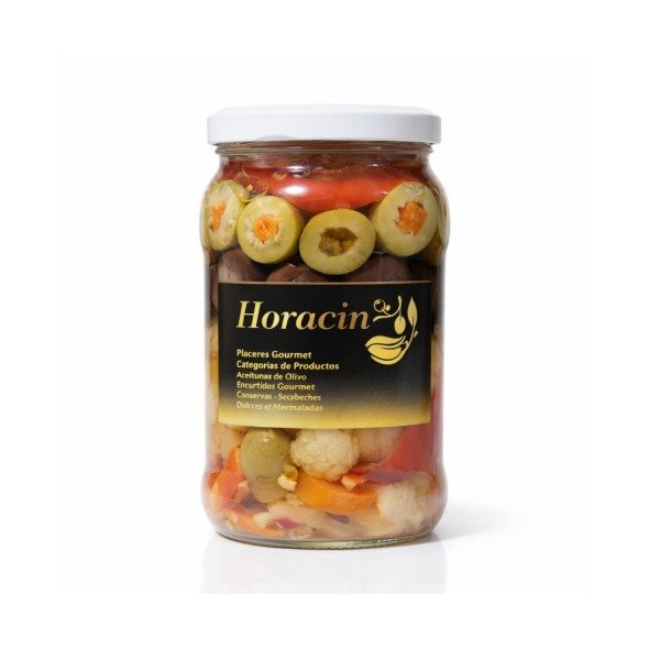 Producto - Antipasto con aceitunas Horacin x330g