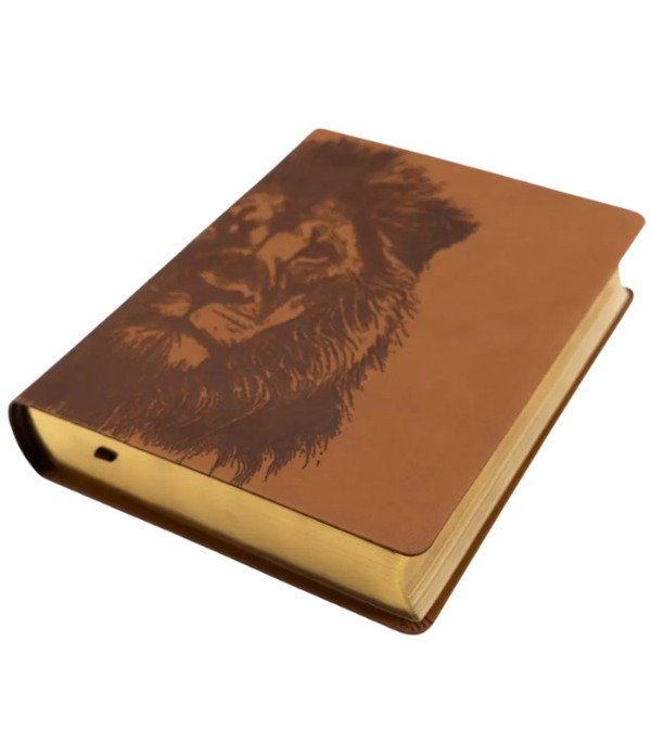 Producto - BIBLIA DE APUNTES NTV - Imitación Piel Marrón LEÖN - 2