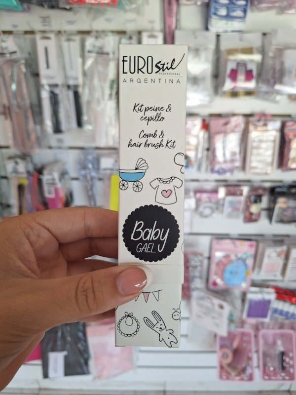 Producto - Kit peine + cepillo baby (rosa)