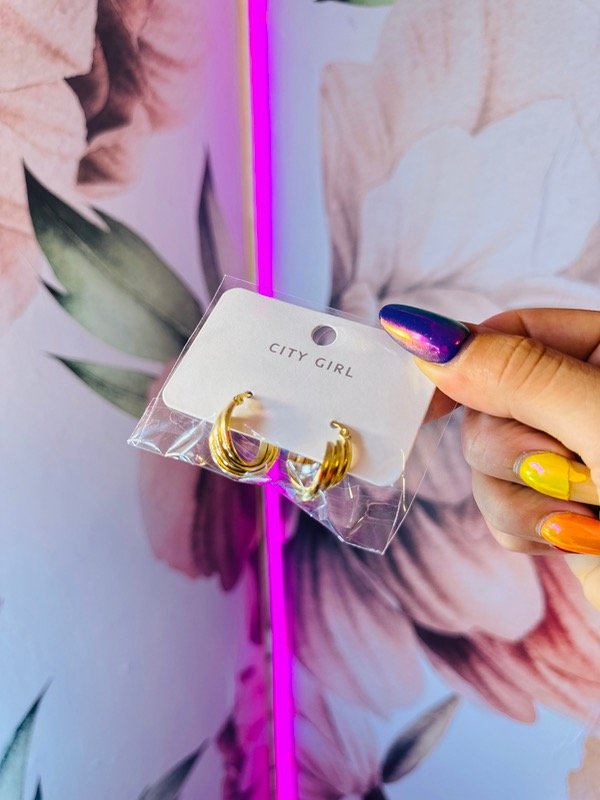 Producto - Aros Argollas triple -acero CITY