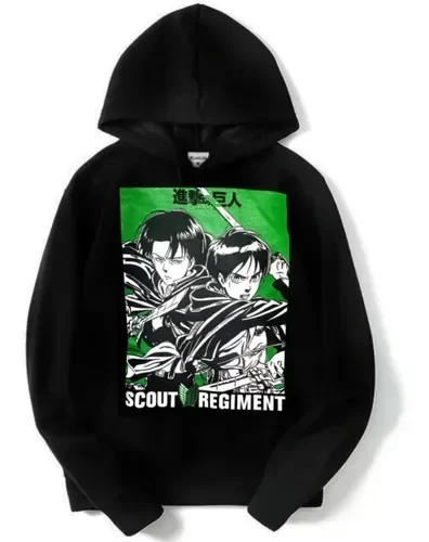 Producto - Buzo Canguro Con Capucha Attack On Titan  Eren Y Levi Anime (AOTBUADCC2)