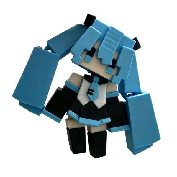 Producto - HATSUNE MIKU y KASANE TETO - Llavero 3D c/articulación (Por unidad) - 4