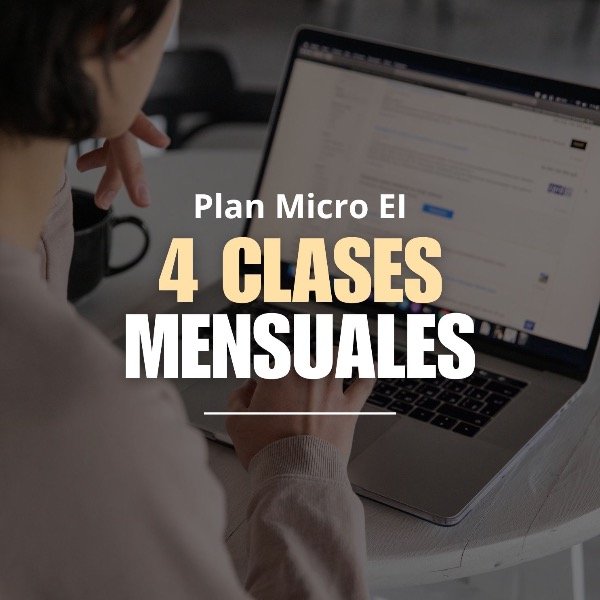 Producto - Plan Micro EI / 4 Clases mensuales