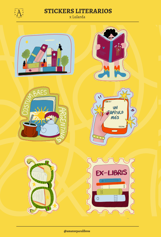 Producto - Stickers literarios
