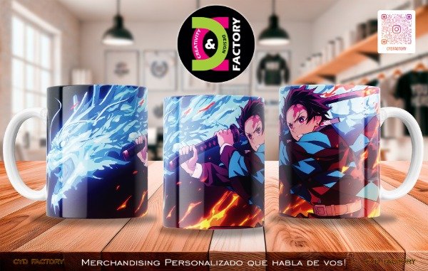 Producto - Taza Demon Slayer - TZ-RT-BL-11OZ-519-ANM-DS