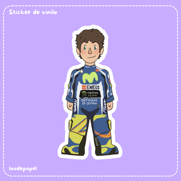 Producto - Mini Valentino Rossi - Sticker de vinilo