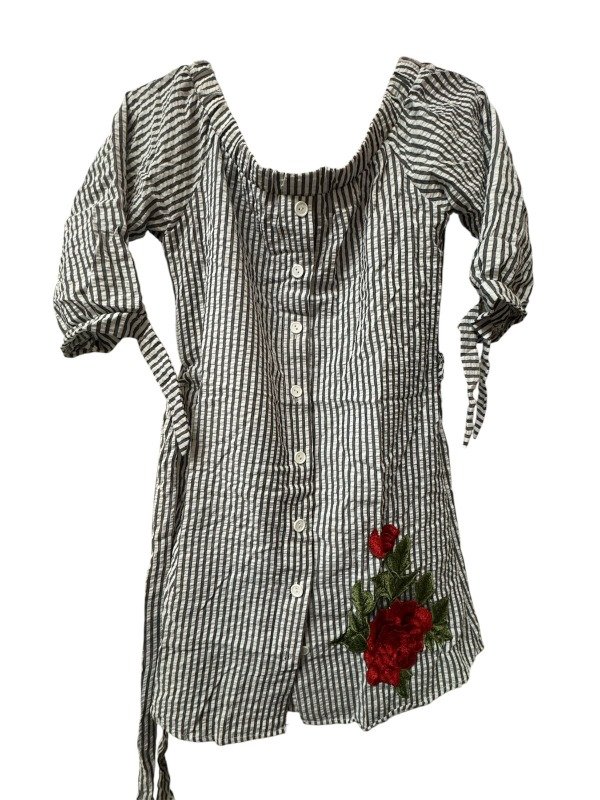 Producto - Vestido a Rayas con bordado