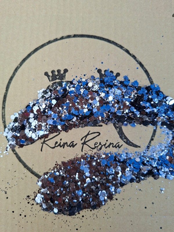 Producto - Glitter cola de sirena gris topo camaleón