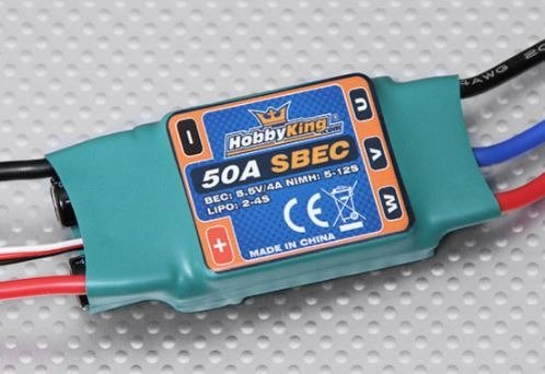 Producto - HobbyKing 50A (2-4S) ESC 4A SBEC