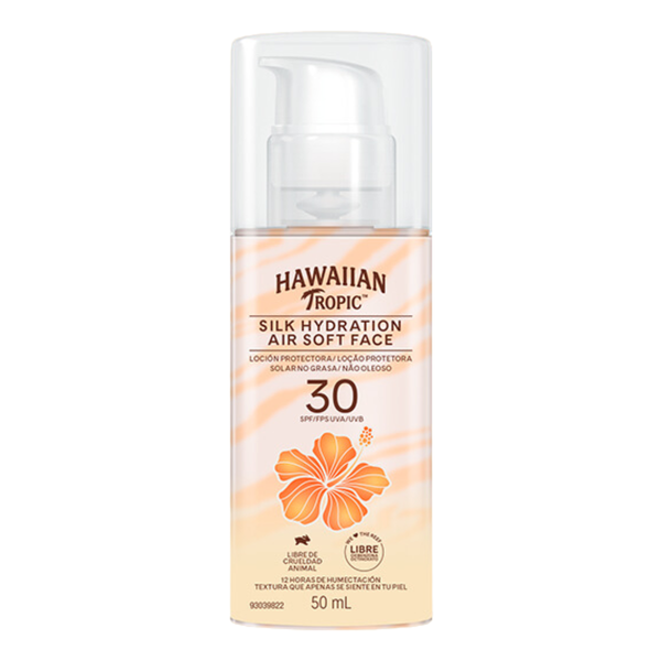 Producto - Protector Solar Hawaiian Tropic Silk Hydration Facial 30FPS x 50ml