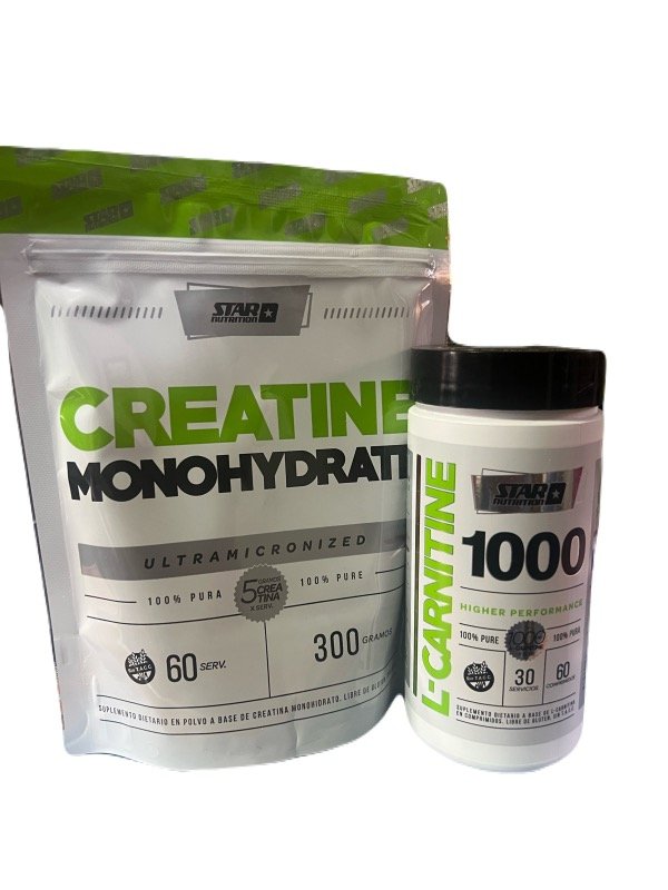 Producto - Combo 1 Creatina y 1 quemador de grasa Star Nutrition