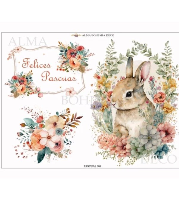Producto - Pascuas 009 Bohemian transfer