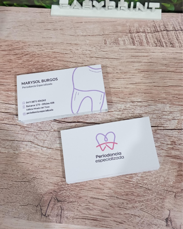 Producto - 100 Tarjetas personales, primera impresión profesional garantizada