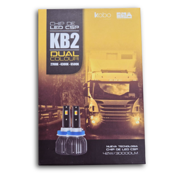 Producto - KB2 DUAL BLANCO Y AMBAR CREE LED