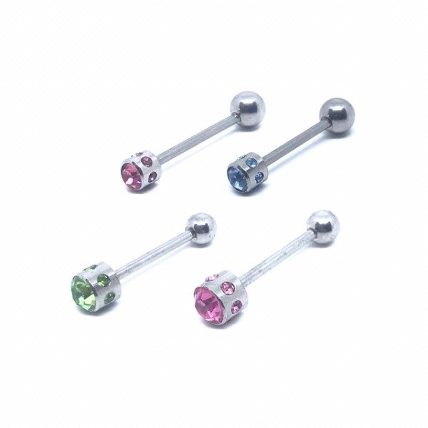 Producto - Barra Lengua Cilindro Strass