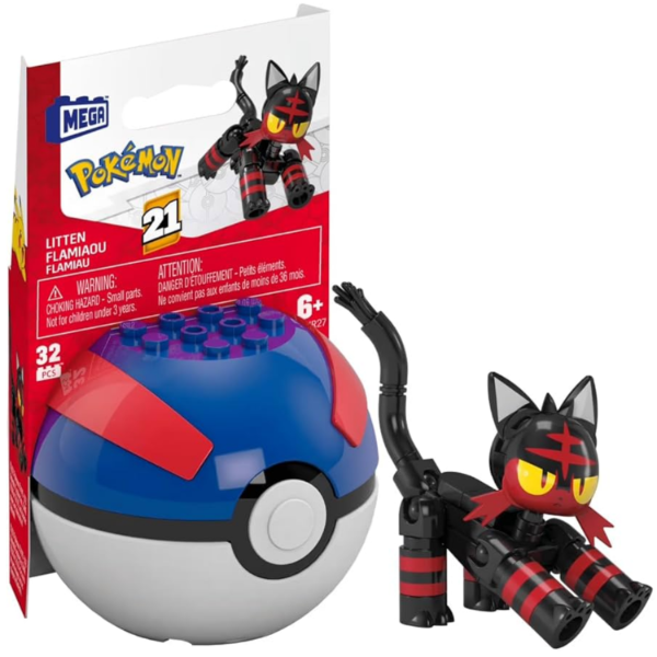 Producto - Pokemon Pokeball Litten Mega Construx