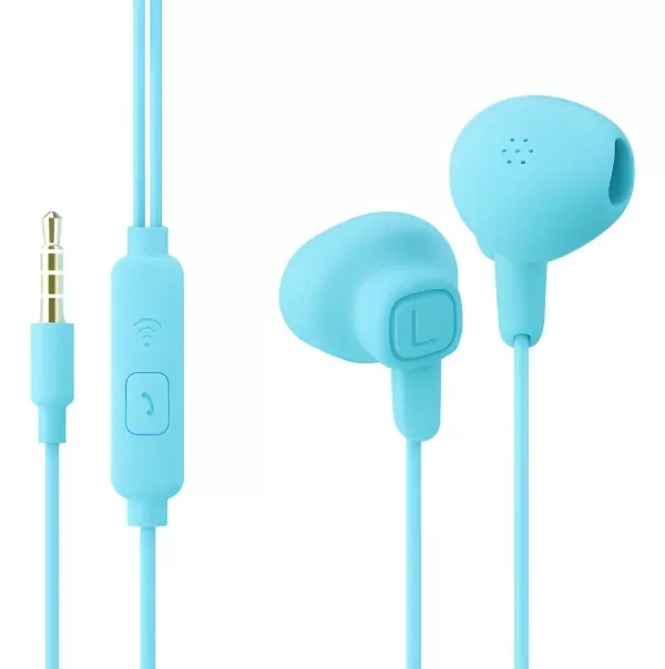 Producto - Auriculares manos libres Explosión - Con micrófono - Color celeste - Xaea