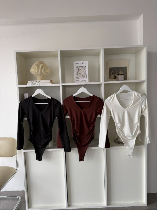 Producto - BODY EN V FRUNCE M/L