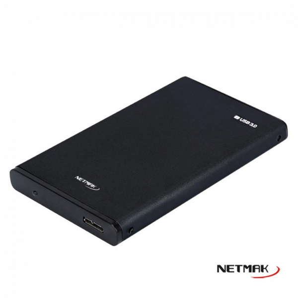 Producto - Carry Disk externo 2,5" sata -ssd -hdd -usb 3.0 -5Gbps -4TB -aluminio -Netmak - 0