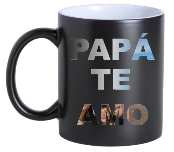 Producto - - Taza de cerámica magica 3D  Dia del padre Papá te amo - Feliz día Papá
