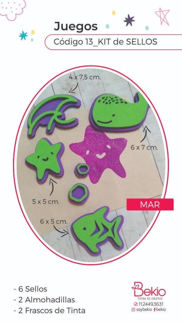 Producto - Kit de Sellos Mar