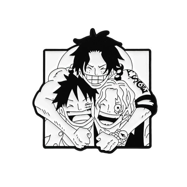 Producto - Pin One Piece - Monkey D. Luffy, Portgas D. Ace y Sabo