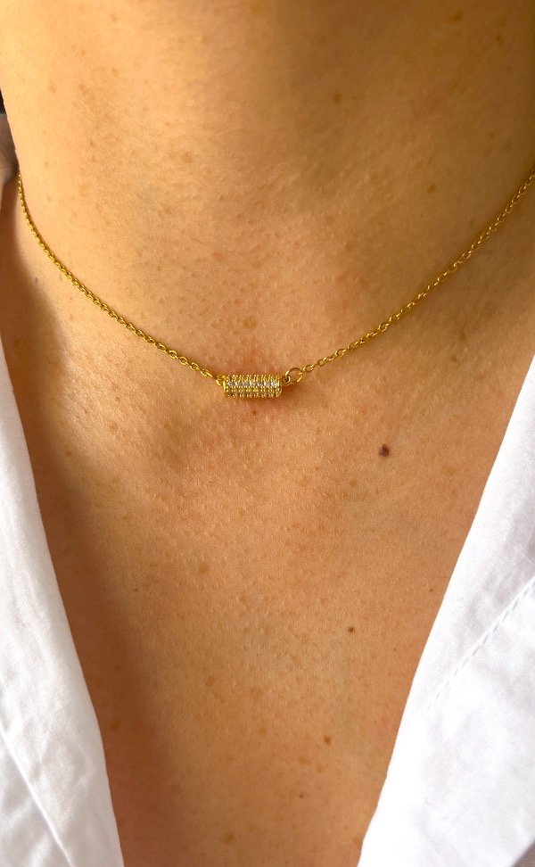 Producto - Collar barrita (A.dorado)