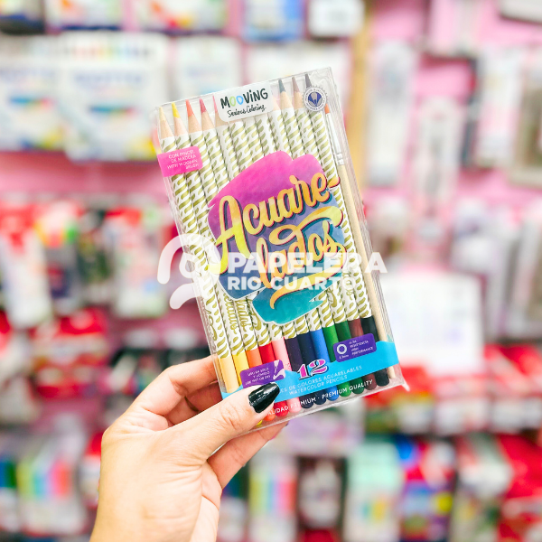 Producto - LÁPIZ DE COLOR MOOVING ACUARELADOS x12L
