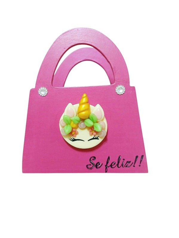 Producto - Carterita de Madera con Unicornio / Lapicero o Guarda Objetos