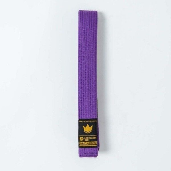 Producto - Cinturón faixa BJJ Jiu Jitsu Kingz Gold Label V2 Violeta